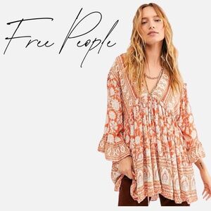 Free People Moonlight Dance Tunic Top Medium